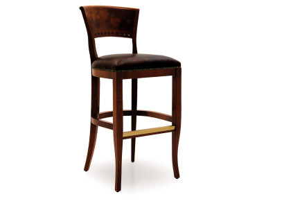 Stool Barstool Royal Upholstered Classic Velvet 1-Seater Antique Style Chair