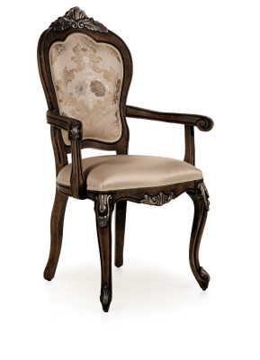 Armchair Wood Upholstered Classic Dining Room Furniture Wood Chair Chairs Armchair Furniture