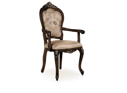 Armchair Wood Upholstered Classic Dining Room Furniture Wood Chair Chairs Armchair Furniture