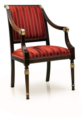 Dining room wooden chairs upholstered with armrests chair red design living room armchair.