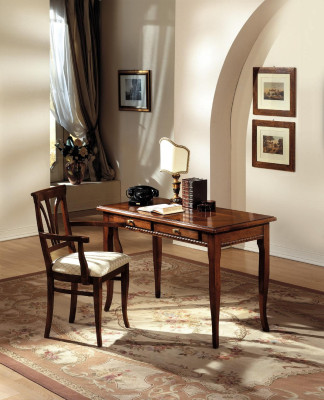 Desk Secretary Italian Furniture Table Chair Set Office 2-piece Furnishing