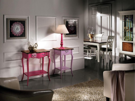 Pink Console Table Wooden Console Telephone Table Hall Table Wall Table New