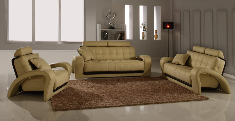 Designer sofa set 3+1+1 seater sofa couch leather suite upholstery set
