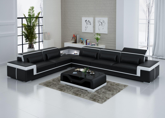 Designer sofa couch corner sofa upholstery suite living landscape L-shape