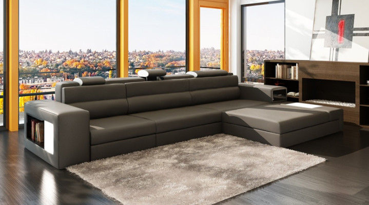 Designer sofa couch set corner sofa with stool living landscape upholstery