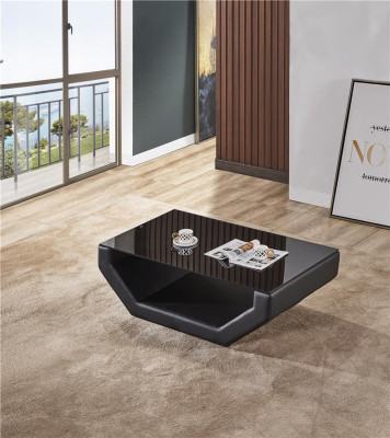 Noble luxury coffee tables glass design couch table sofa side leather tables