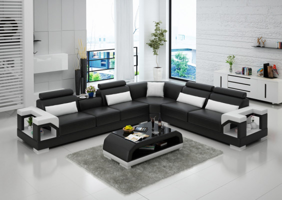 Modern leather sofa couch upholstery corner unit corner sofas sofa couches corner sofa + USB
