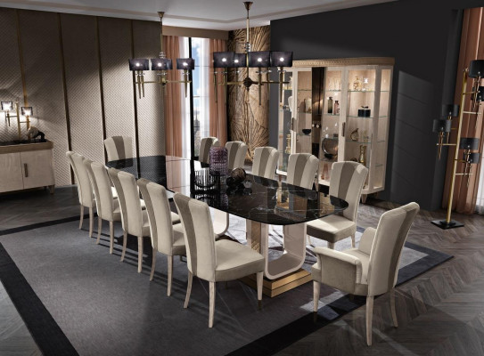 Complete dining room table sideboard 10x chair set ensemble group 11 pcs. new