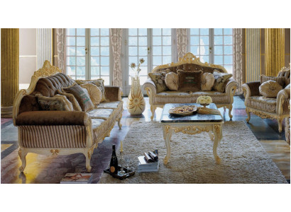Sofa Couch Velvet Upholstery Seat 3+2 Seater Set Design Wood Sofas Italian