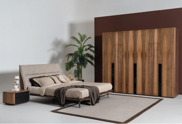 Six-door wardrobe closet wood furniture bedroom XXL wood