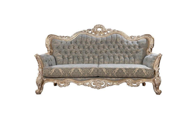 Chesterfield Sofa Set 3+3+1+1 Seats Coffee Table Classic Sofa Upholstered Seat
