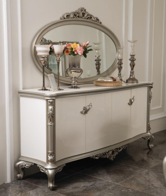 Luxury dresser mirror group wood console sideboard drawers consoles