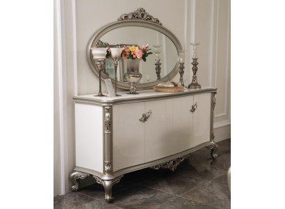 Luxury dresser mirror group wood console sideboard drawers consoles