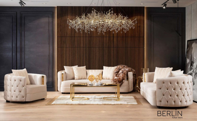 Design single-seater armchair textile living room lounge metal luxury design sofa furniture