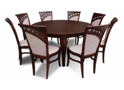 Modern dining table wood dining room set 8x chair set chairs 9-piece set
