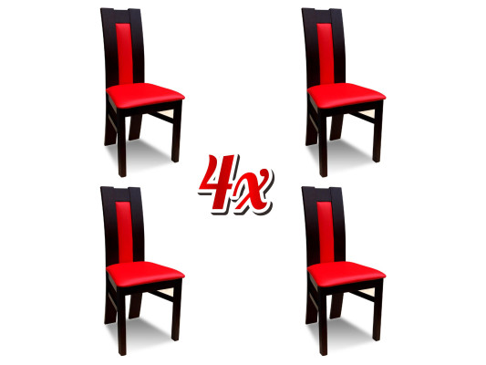 Set upholstered wooden seating, 4x chairs, living room, new dining room group set, chair