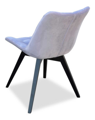 Dining room chairs upholstered textile design modern gray luxury armchair