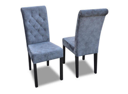 Armchair Chair Dining Room TV Lounge Textile Seat Modern Upholstered Chair Solid Wood