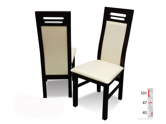Solid wood chair modern designer long dining room chair kitchen decorative
