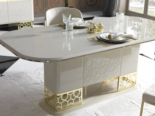 Luxury dining room set: dining table with 4 chairs, dining group, dining set, chair group.
