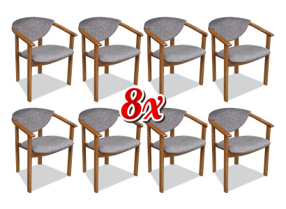 Set of furniture seat cushions living room design dining chair room group 8x chairs