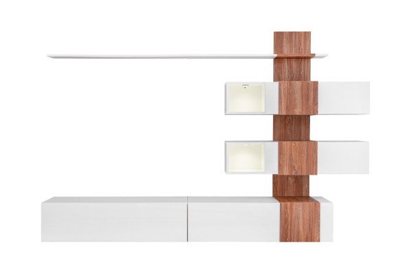 Modern living room wall luxury furniture living room design TV stand wall shelves