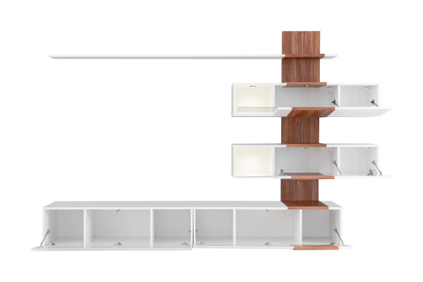 Modern living room wall luxury furniture living room design TV stand wall shelves