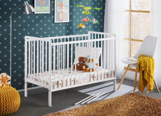 Baby bed bedroom children's bed furniture children's room designer white furniture new