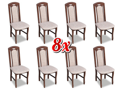 Set of 8 Upholstered Dining Room Chairs Lounge Club Fabric Chairs Kitchen Set New