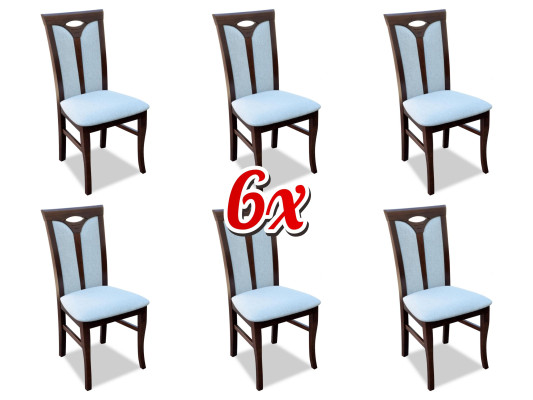 Set of chairs, lounge set, dining 6x chair design, upholstered seat chairs, chair groups
