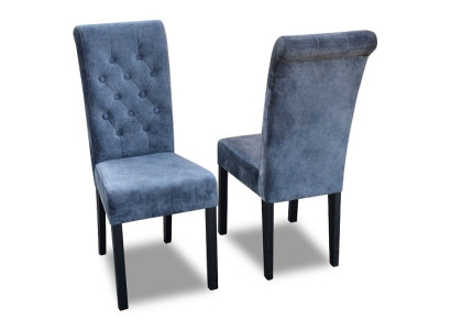 4x Chesterfield Chair Set Seat Upholstery Dining Room Armchairs Leather