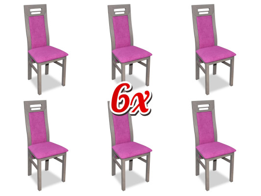 Chair set complete dining room set 6x upholstered chairs groups