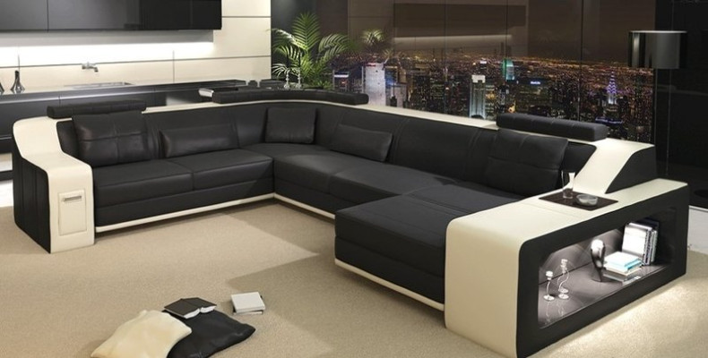Modern living room landscape upholstered corner sofa couch corner set textile