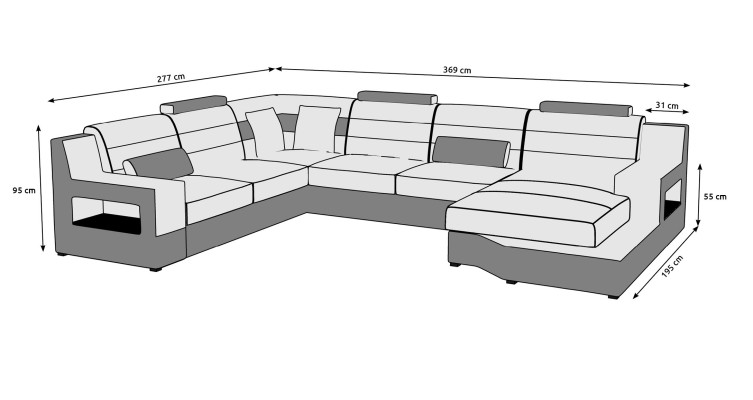 Living landscape corner sofa sofa couch upholstery set leather sofa sofa bed