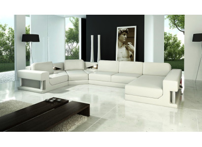Corner sofa upholstered couch sofa living room sectional seat corner set leather textile PH28