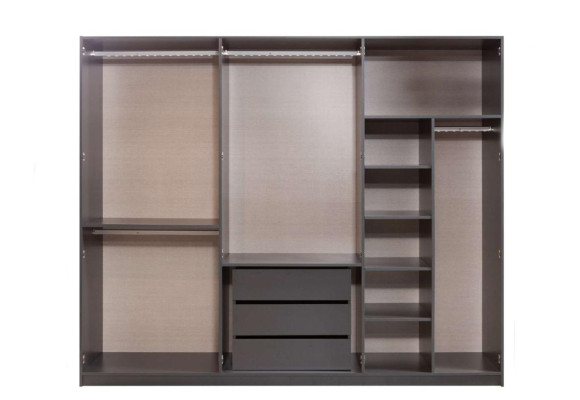 Modern grey wardrobe bedroom cabinets designer furniture