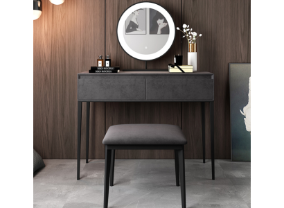 Gray Vanity Table Designer Dressing Table Drawers Cosmetic Chest