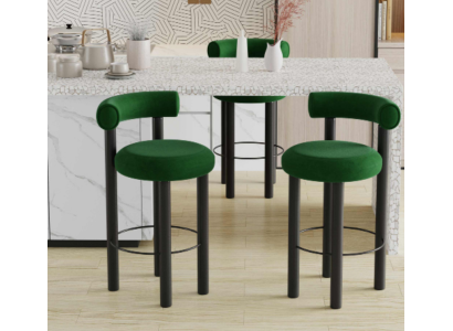Green Modern Bar Stool Designer Lounge Chair Stylish Armchair