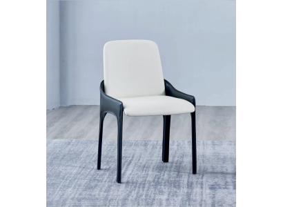 Modern white-black dining chair designer dining furniture chair.