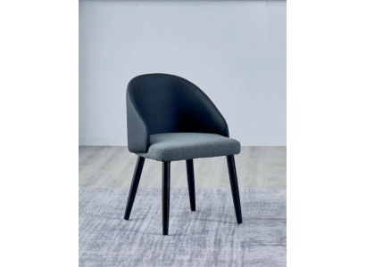Blue-Grey Single-Seater Luxurious Dining Room Chairs Design Dining Chairs