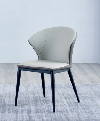 White upholstered chairs designer textile single-seat dining room noble wooden chairs