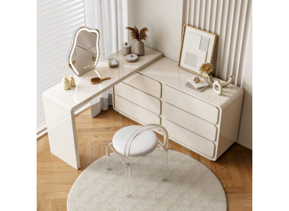 White Dressing Table Modern Vanity Corner Dressing Table Drawers