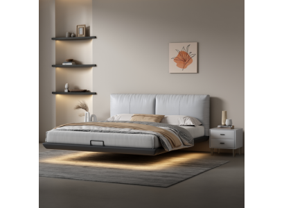 White bedroom designer bed luxury beds leather double beds new