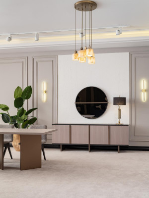 Dining room dining set dining room furniture dining table dining nook 9-piece wood beige.