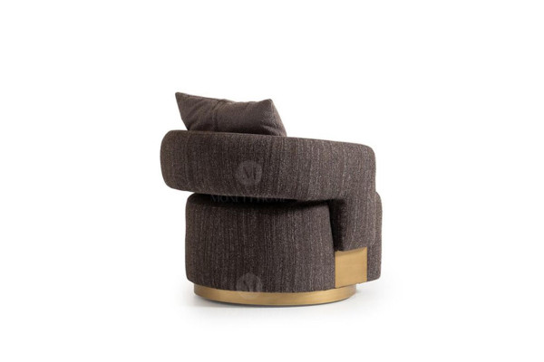 Complete living room armchairs side tables 4-piece fabric gray wood modern