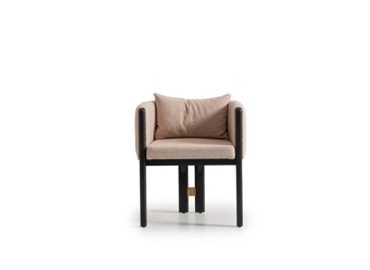 Dining chair group set chairs kitchen chair 4-piece armchair beige