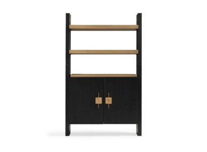 Cabinet with shelves wooden cabinet wardrobes wood black design gold new