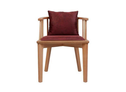 Brown Dining Room Chair Design Wooden Chair Single Seater Upholstery 1-Seater
