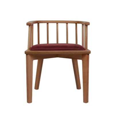 Brown Dining Room Chair Design Wooden Chair Single Seater Upholstery 1-Seater