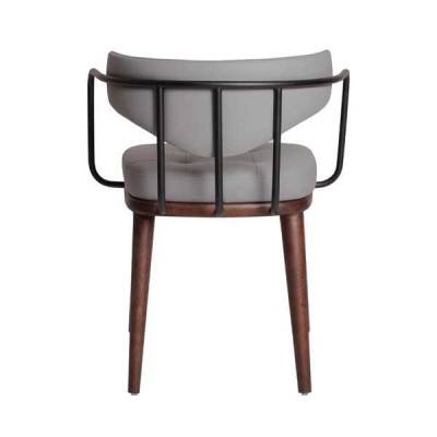 Luxury dining room chair modern armchair with armrests wooden chairs